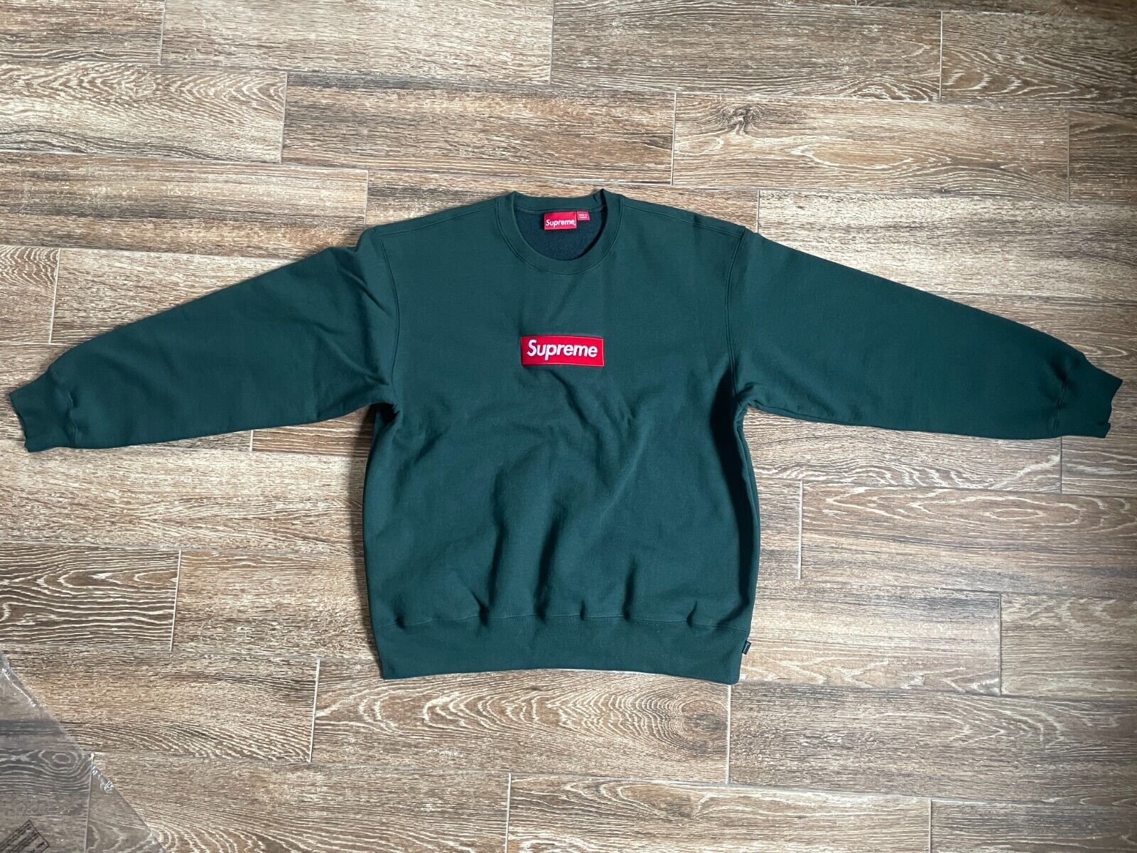 Supreme Box Logo Crewneck Sweatshirt Green Large L NEW BOGO Supreme Box Logo Crewneck Sweatshirt Green Large L NEW BOGO