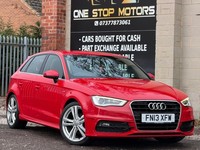 2013 Audi A3 2.0 TDI S line Sportback Euro 5 (s/s) 5dr HATCHBACK Diesel Manual