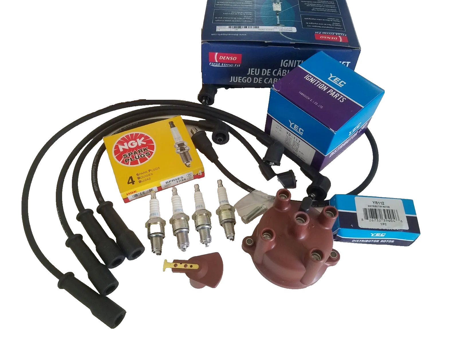 Toyota 22R RE Runner, Pickup 84-92 NGK Spark Plugs & Denso