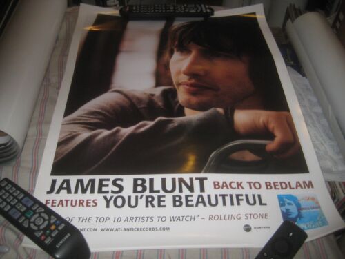 JAMES BLUNT-BACK TO BEDLAM-1 POSTER-18X24 INCHES-NMINT-RARE!!!