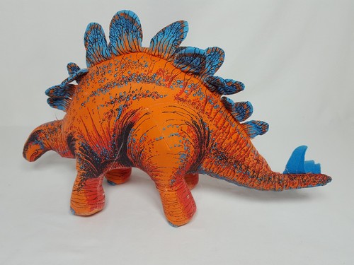 VTG Determined Productions Dinosaurs Triceratops Stegosaurus Applause Plush 1992