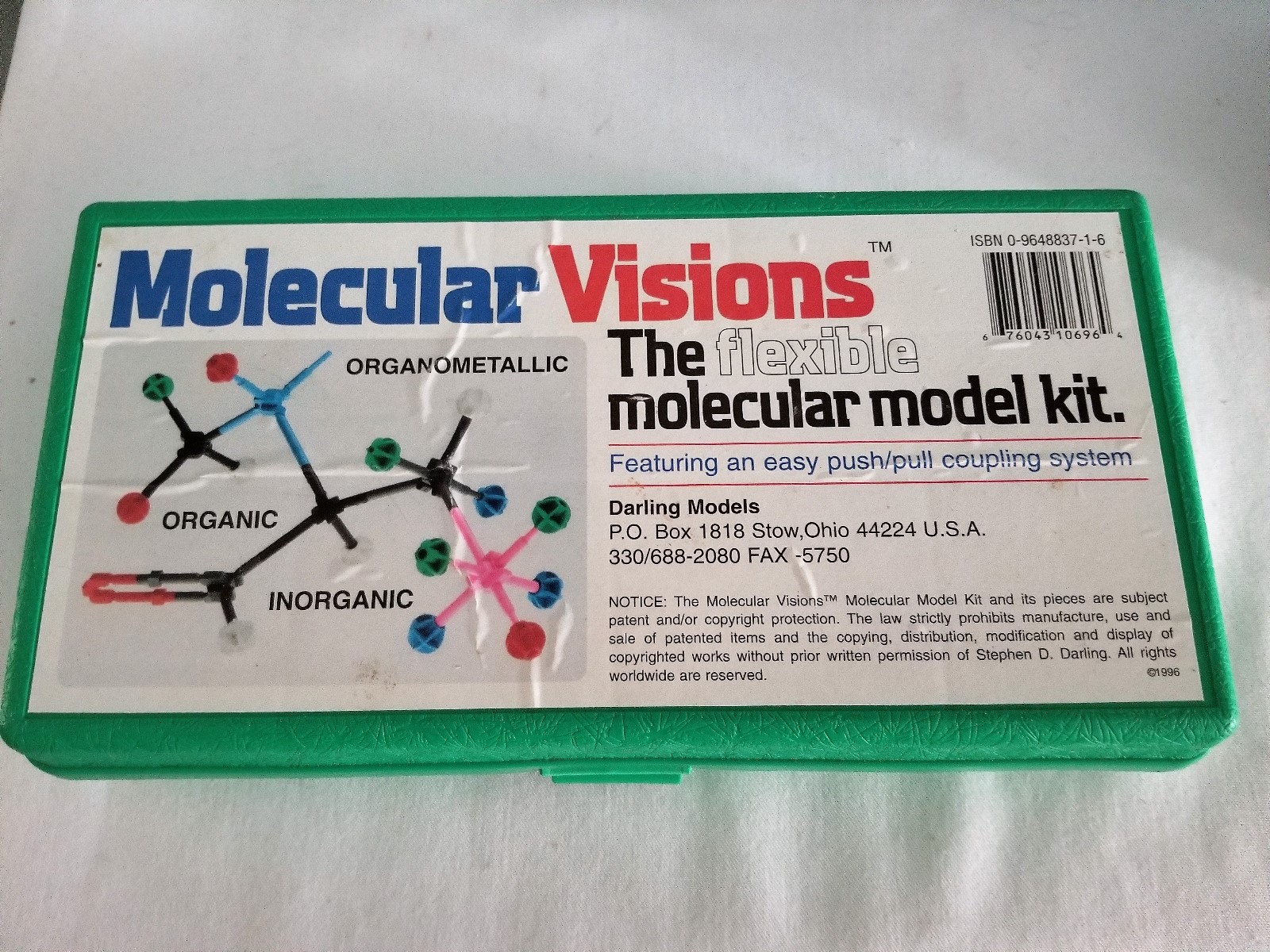Molecular Visions Model Kits Lot For Parts  With Guide