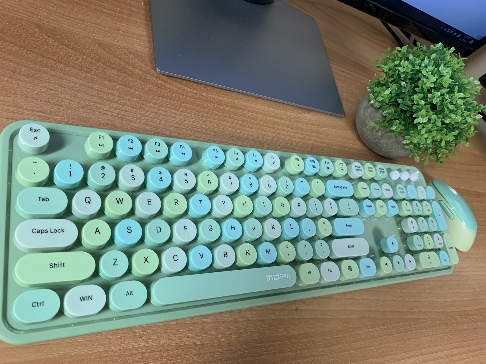 Mofii Charming Colorful Wireless Keyboard and Mouse set for PC/Laptop/Mac