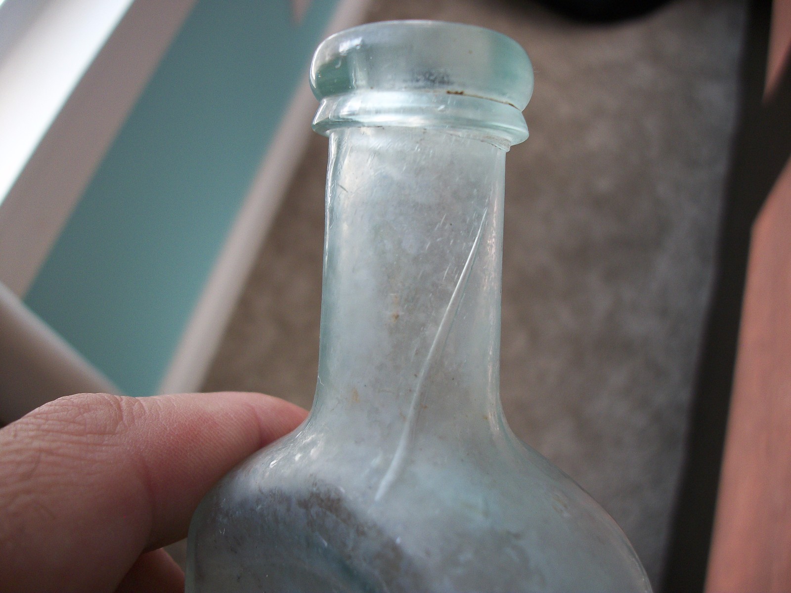 AQUA MRS SA ALLEN'S WORLD'S HAIR BALSAM NEW YORK 1860S APPLIED TOP