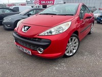 2008 08 PEUGEOT 207CC 1.6 16V GT CABRIOLET IN BRIGHT RED WITH ONLY 53K.FULL MOT.