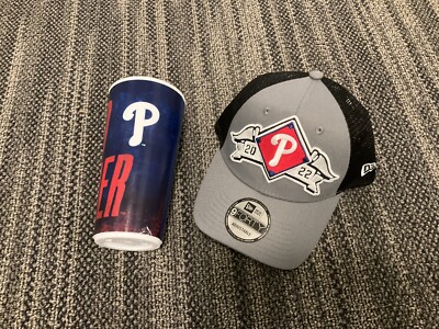 PHILLIES~2022 Division Series Winner CAP-HAT  &  CUP- 2023 MAGNET SCHEDULE SGA