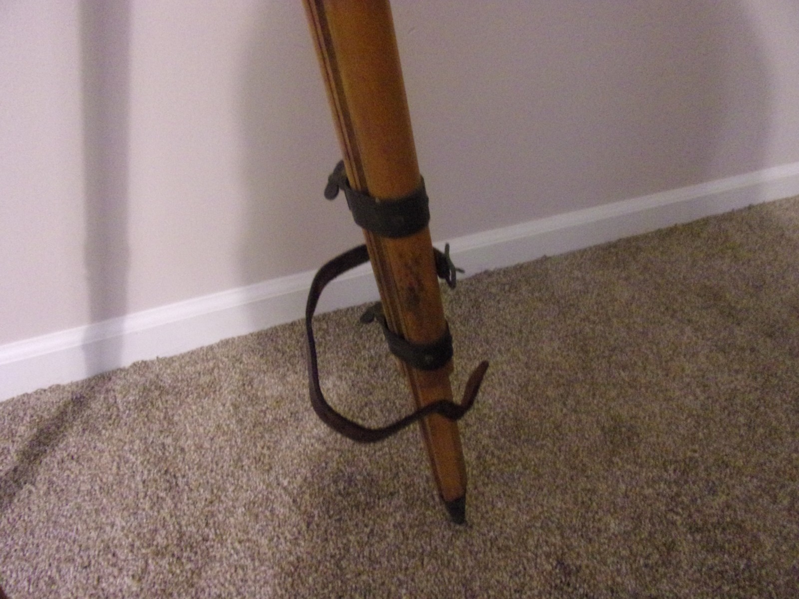 Dietzgen Tripod Wood With Brass Fittings  for transit or level or lamp stand