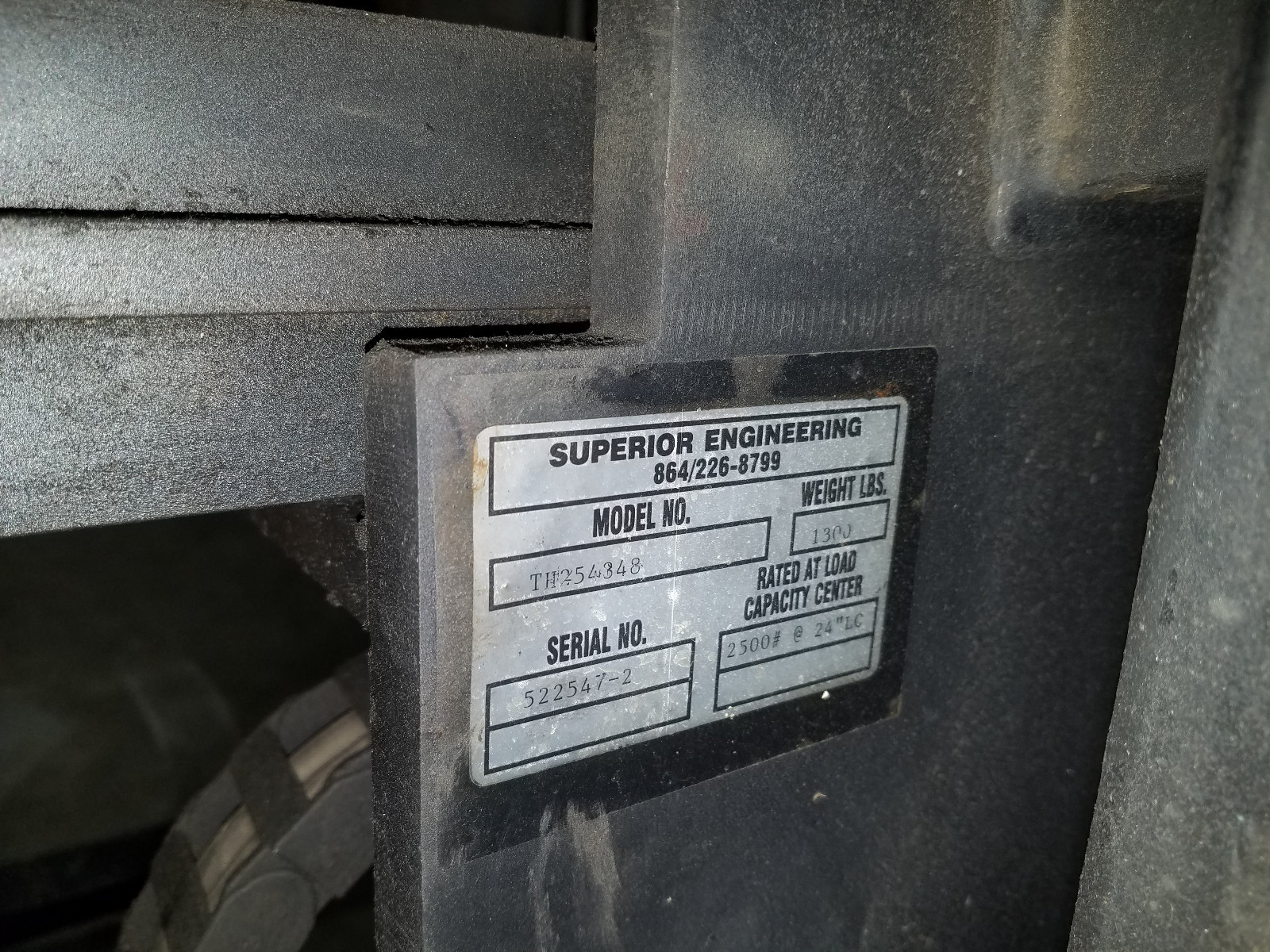 YALE ELECTRIC FORKLIFT 36-VOLTS TURRET HEAD TH254848 SWING MAST SOLID TIRES 190