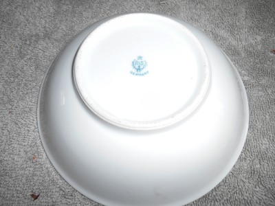 R.S.GERMANY BERRY DISH WITH YELLOW FLOWERS