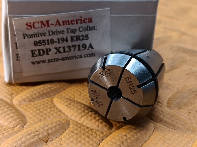 NEW SCM America #10 M5 ER25 Tapping Tap Collet X13719A CNC Tooling Chuck .194
