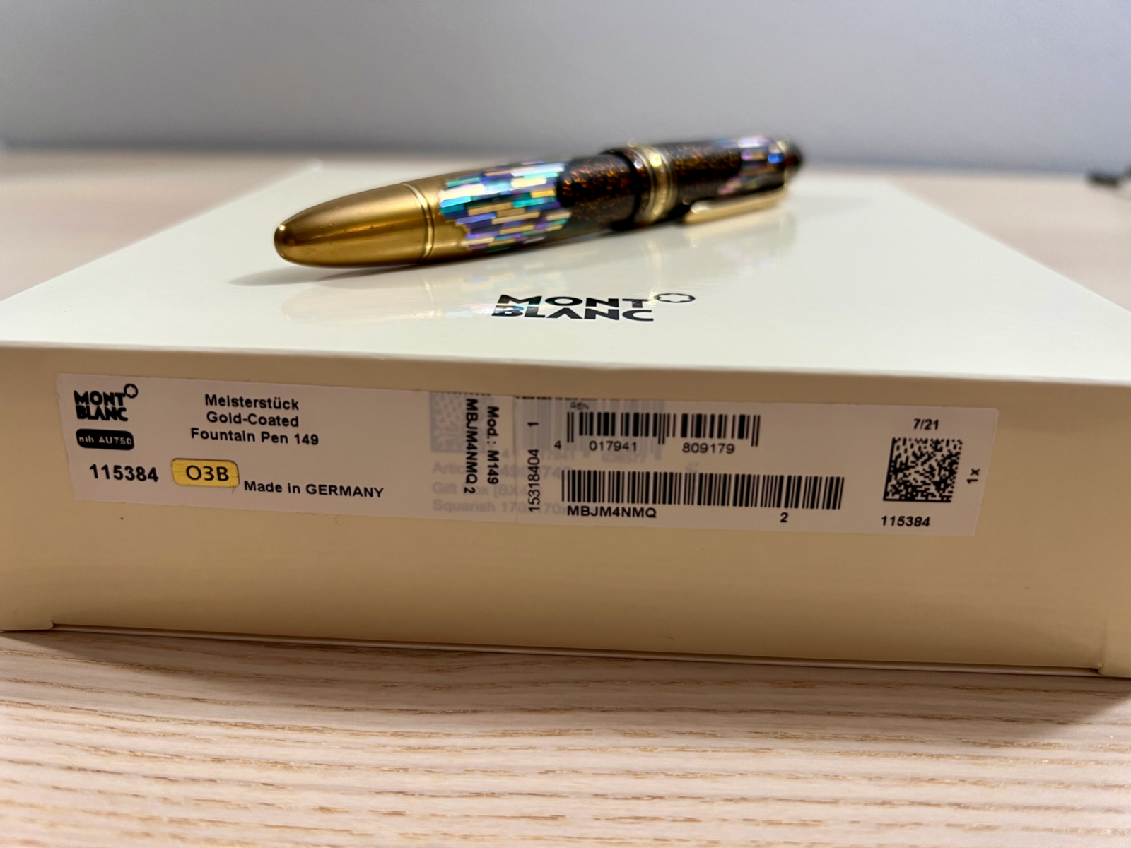 Amazon.com : Montblanc Notebook #149, leather cover, yellow
