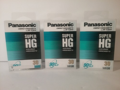 Panasonic SUPER HG VHSCテープ Panasonic Super HG High Grade VHSC Videocassette Tape NV