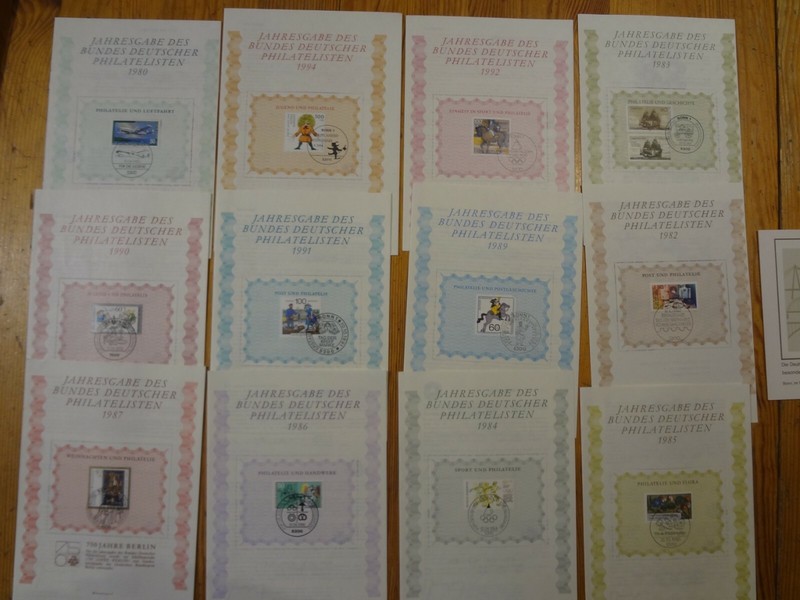 12 Jahresgabe Des Bundes Deutscher Philatelisten - Timbres Allemands