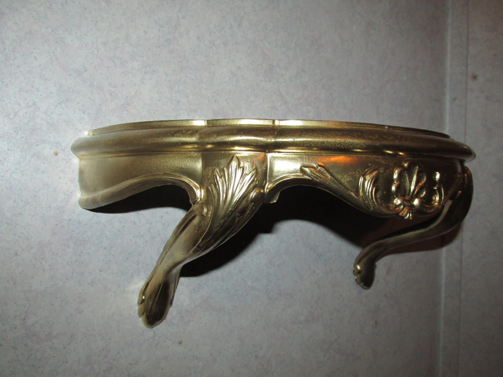 Vintage Home Interiors Shelf 1983 Hollywood Regency Burwood #2625 Gold