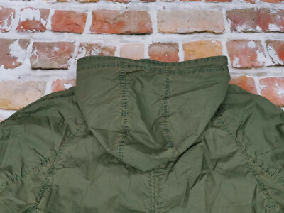 Pre-owned Chevignon Vintage Casual Parka Summer Jacket Coat Olive Green Size: M