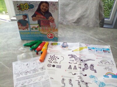I Do 3D  Design Studio Your Pen Your World with 4 3D Gel Pens Draw in 3D Boxed