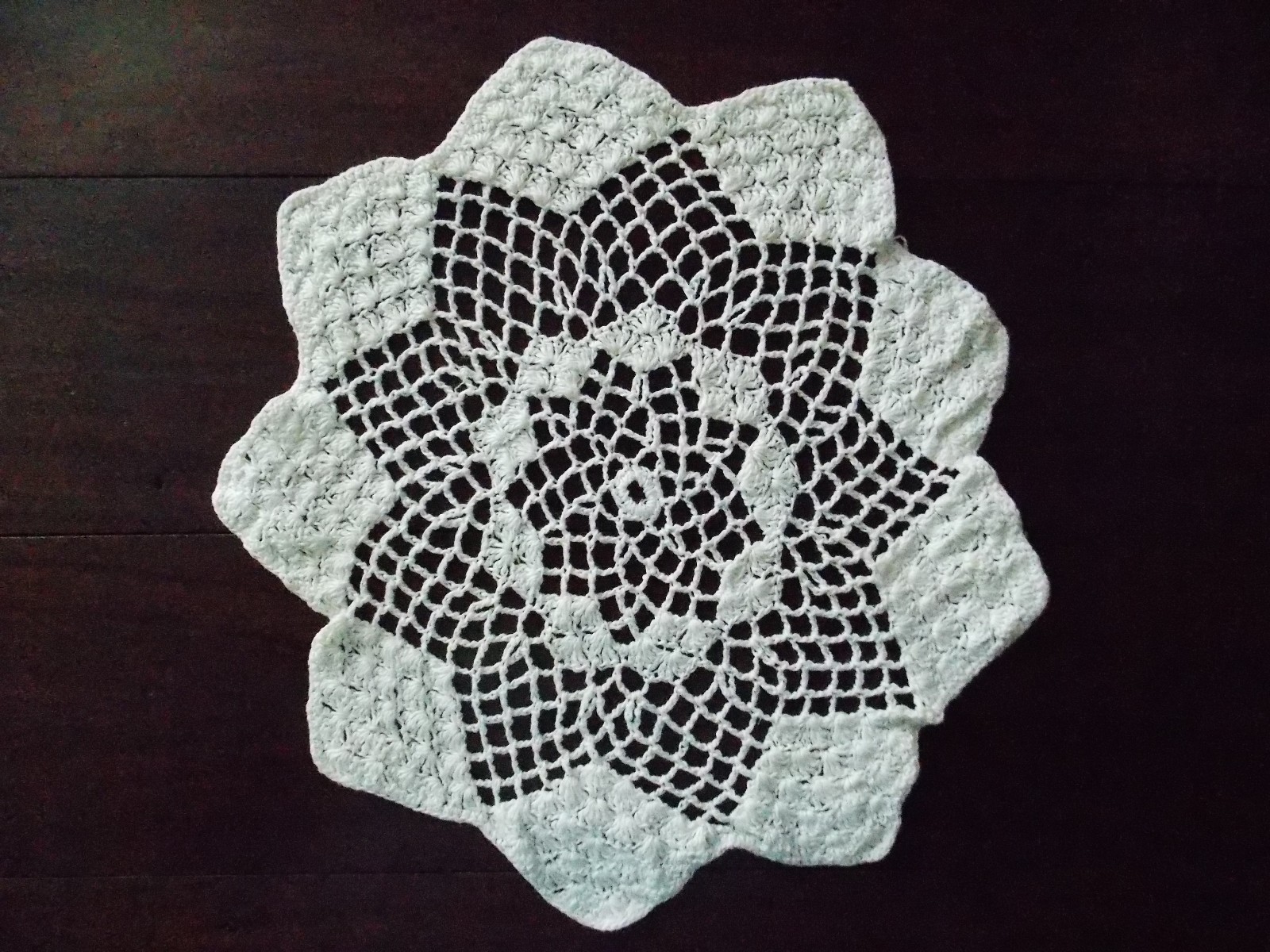 Set Of 2 Vintage Handmade Crochet Doilies White #173