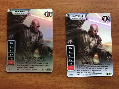 Star Wars Destiny - 1X Alt Art FOIL MACE WINDU - INSPIRING MASTER (V2)