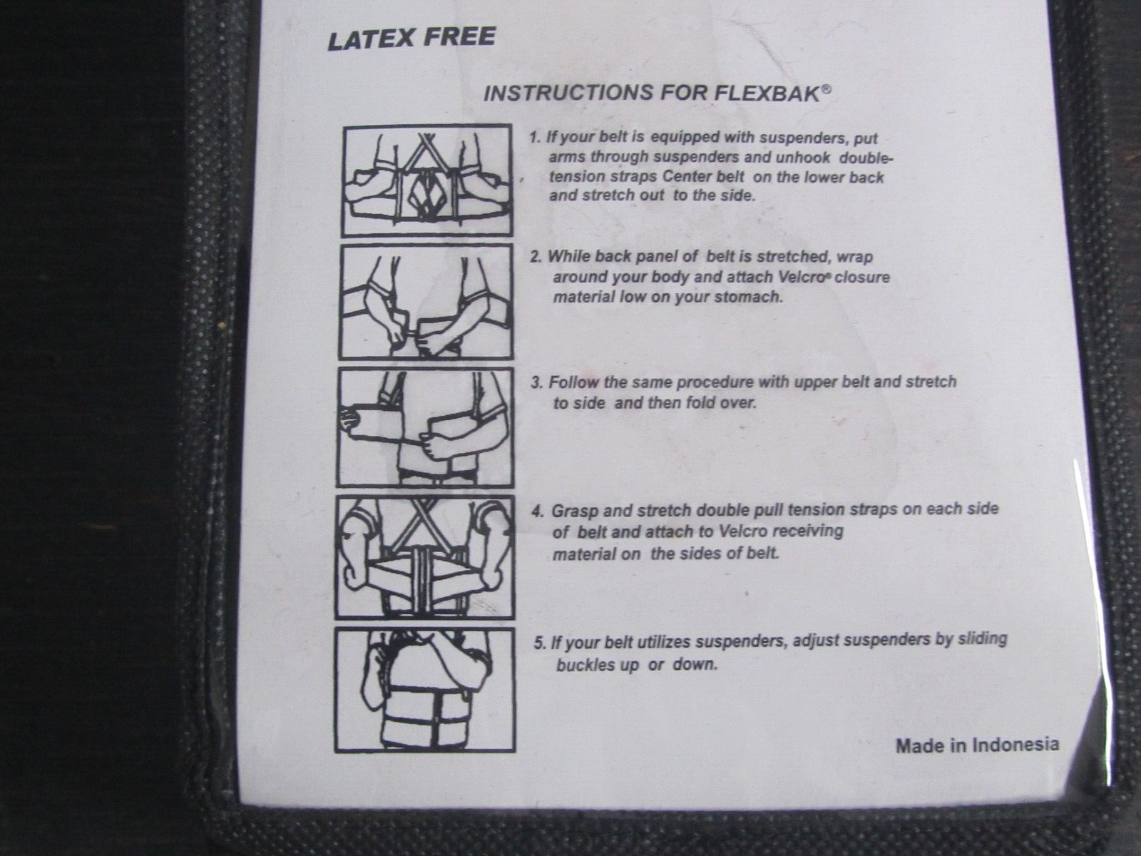 Allegro Industries Flexbak 7115-03 Back Support With Suspenders Size Large