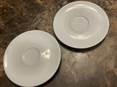 2 ILLY Espresso Coffee Saucers Italy O Handle Replacement Piece EUC For Set