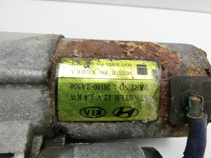 Hyundai PDE 17-20 1,4i 103KW Anlasser Starter Hyundai PDE 17-20 28.03.2019 36100-2A950 600075 gebraucht Vorschau 3