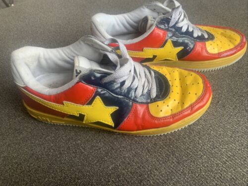 A BATHING APE x KAWS Collab Bapesta Sneaker Shoes Green Low A BATHING APE x KAWS Collab Bapesta Sneaker Shoes Green Low