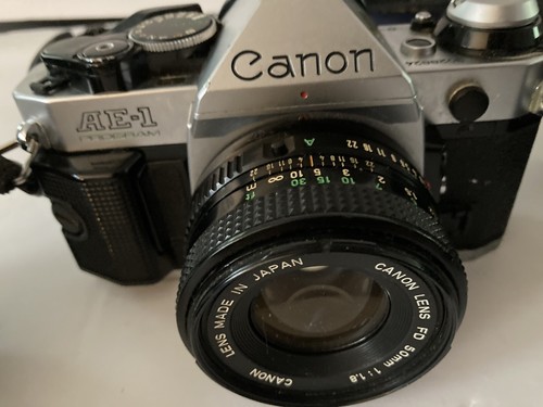 Canon AE-1 Program 35mm Camera 1984 Olympic Games Lens Cap Canon AE-1 Program 35mm Camera 1984 Olympic Games Lens Cap