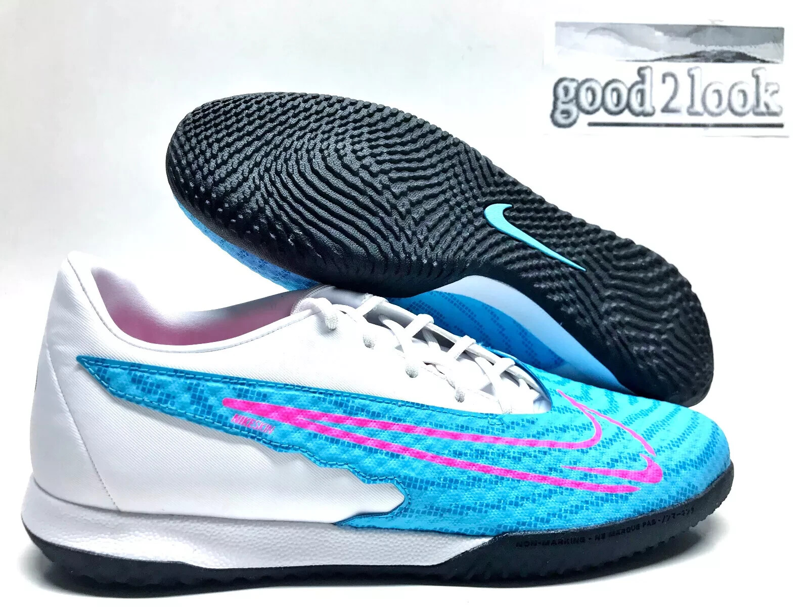 Nike ファントム gx NIKE PHANTOM GX ACADEMY IC INDOOR SOCCER BALTIC BLUE/WHITE