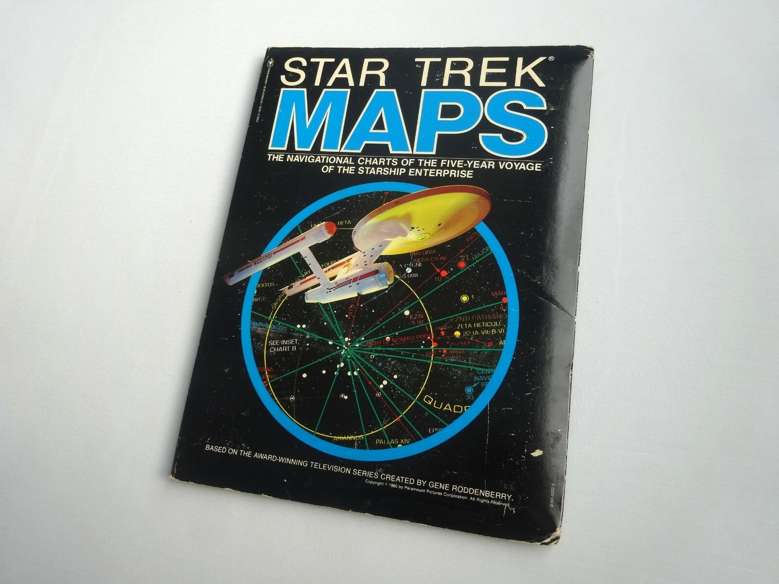 Star Trek Maps Navigational Charts Enterprise Complete w/ Envelope Book & 2 Maps