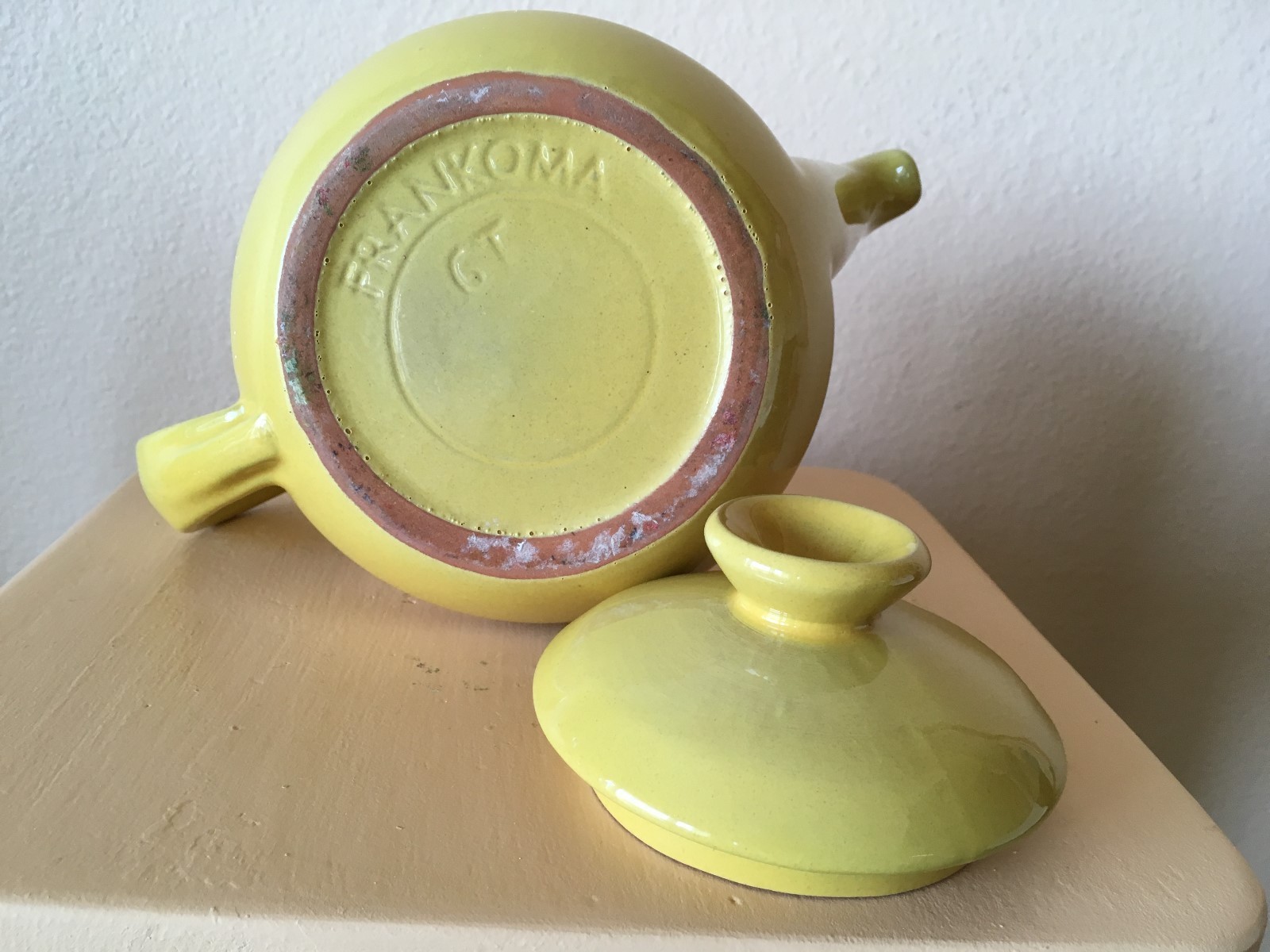 Frankoma Yellow Teapot C. 1950 Pretty Color