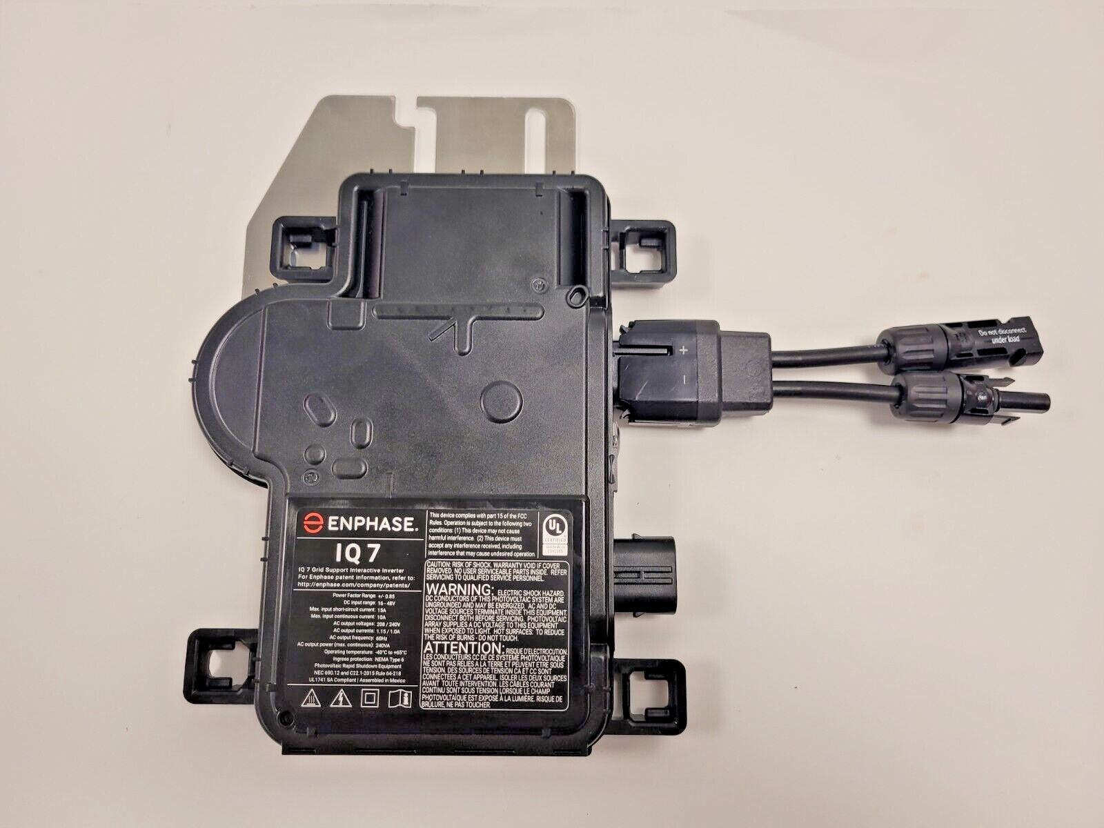 Enphase IQ7-60-2-US Micro Inverter With MC4 Solar Panel Wire Connectors