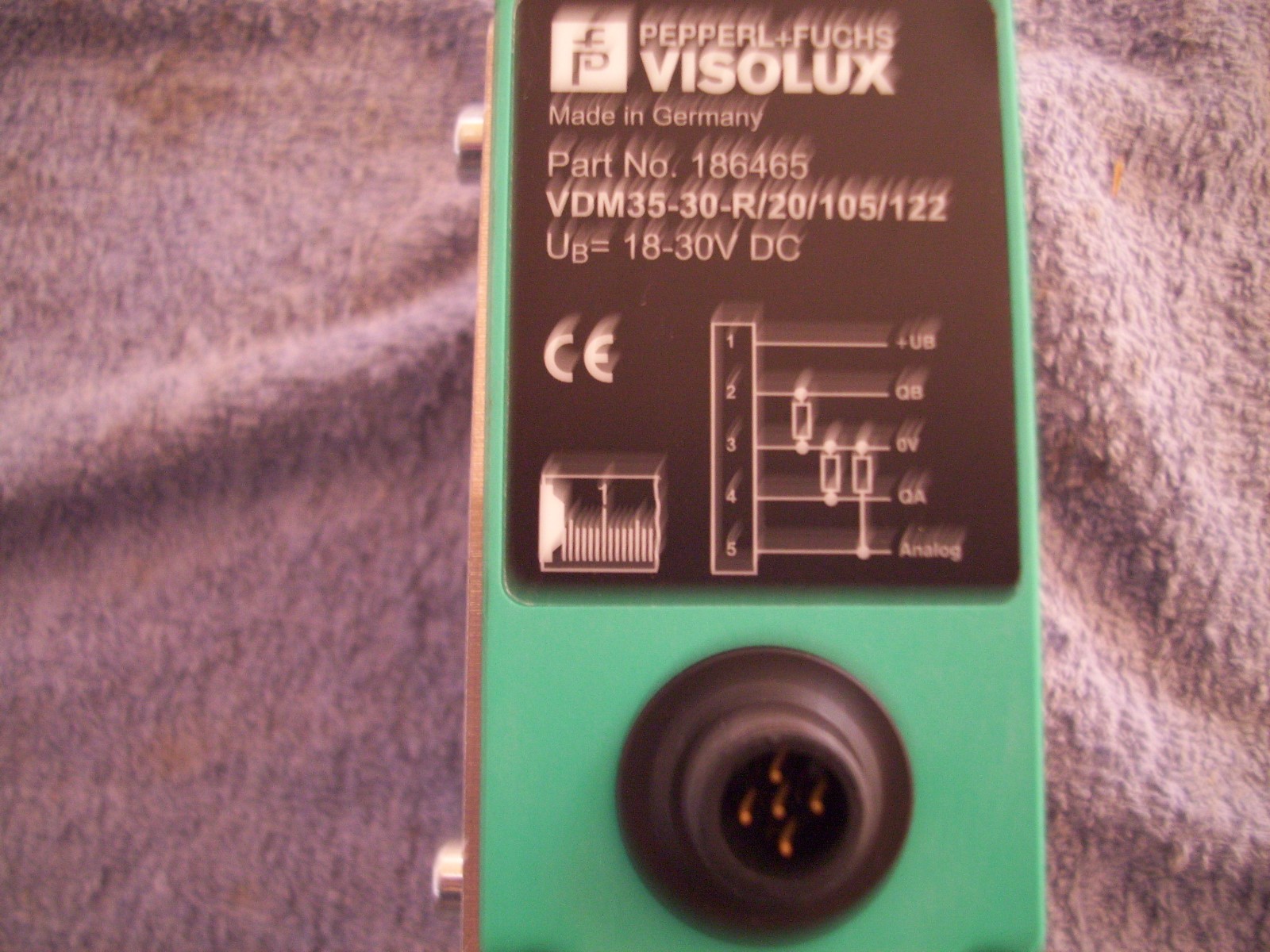 Pepperl+Fuchs Distance Sensor W/5-Pin M12X1 Connector VDM35-30-R/20/105/122 *