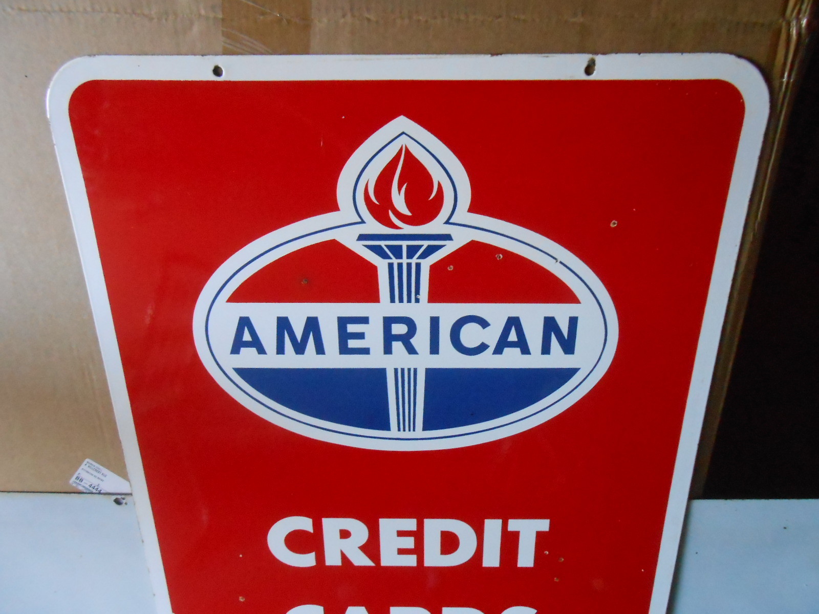 American Oil Company Porcelain Sign