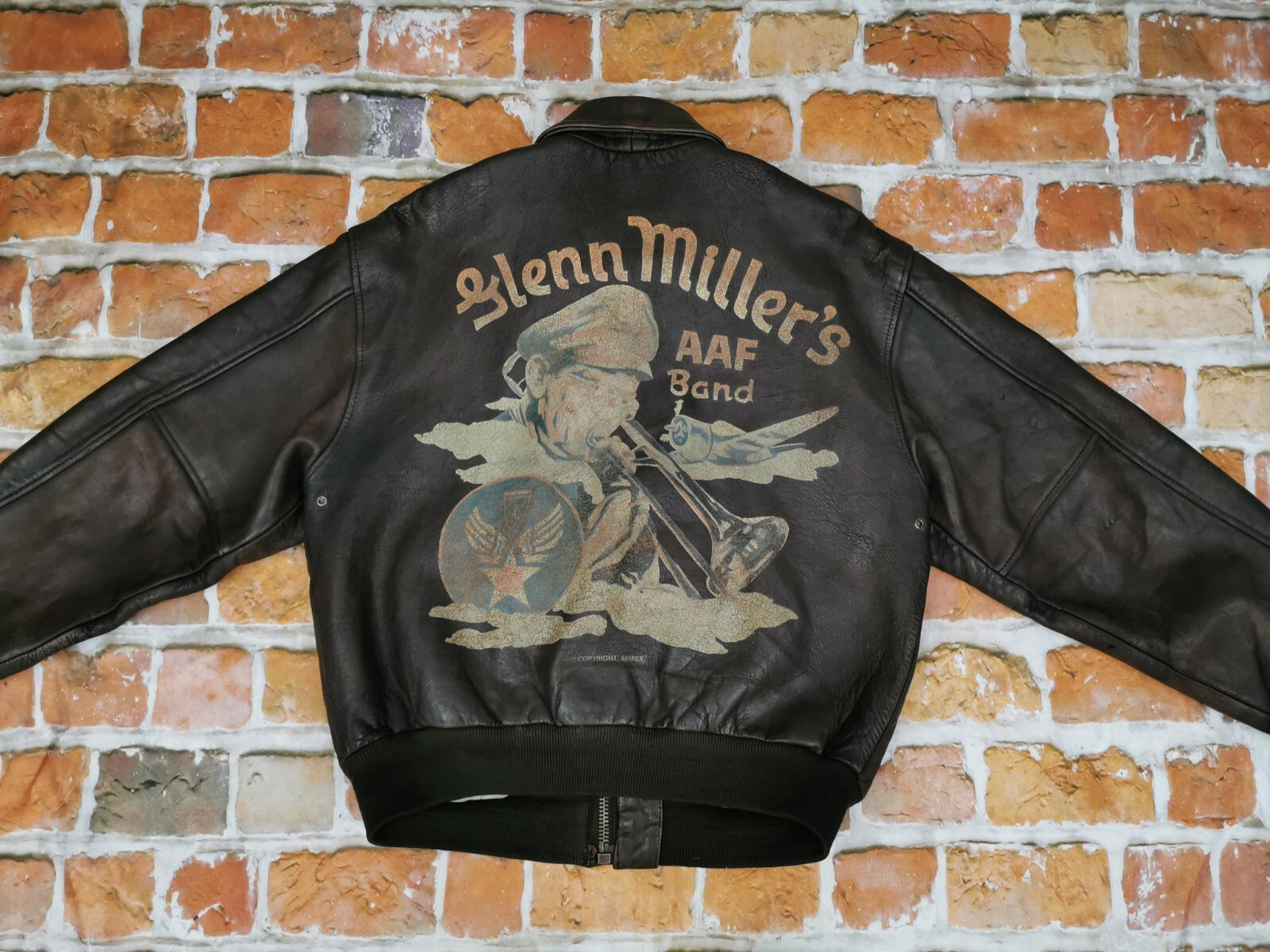 Avirex USA Vintage A2 Pilot Leather Jacket 1943 Glenn Miller Avirex USA Vintage A2 Pilot Leather Jacket 1943 Glenn Miller