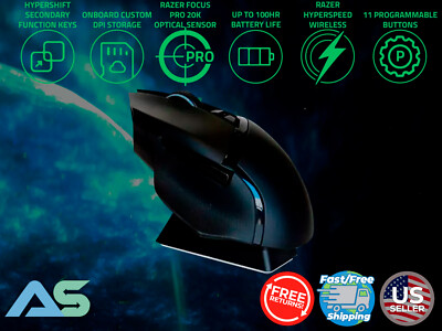 Razer Basilisk Ultimate Wireless Gaming Mouse w/ Charging Dock RZ01-03170100