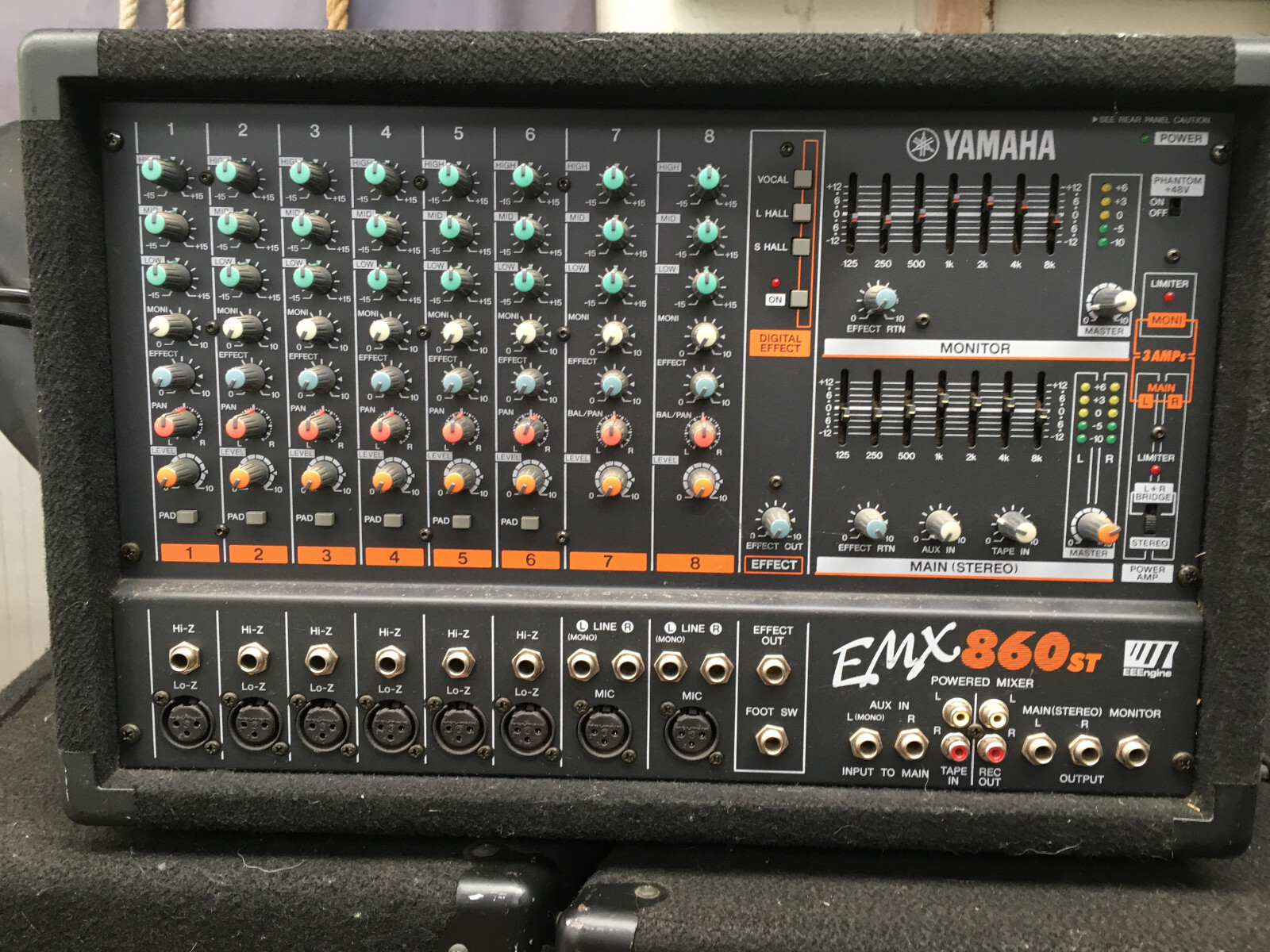 Yamaha EMX 860 Stereo Mixer with Speakers | eBay Australia