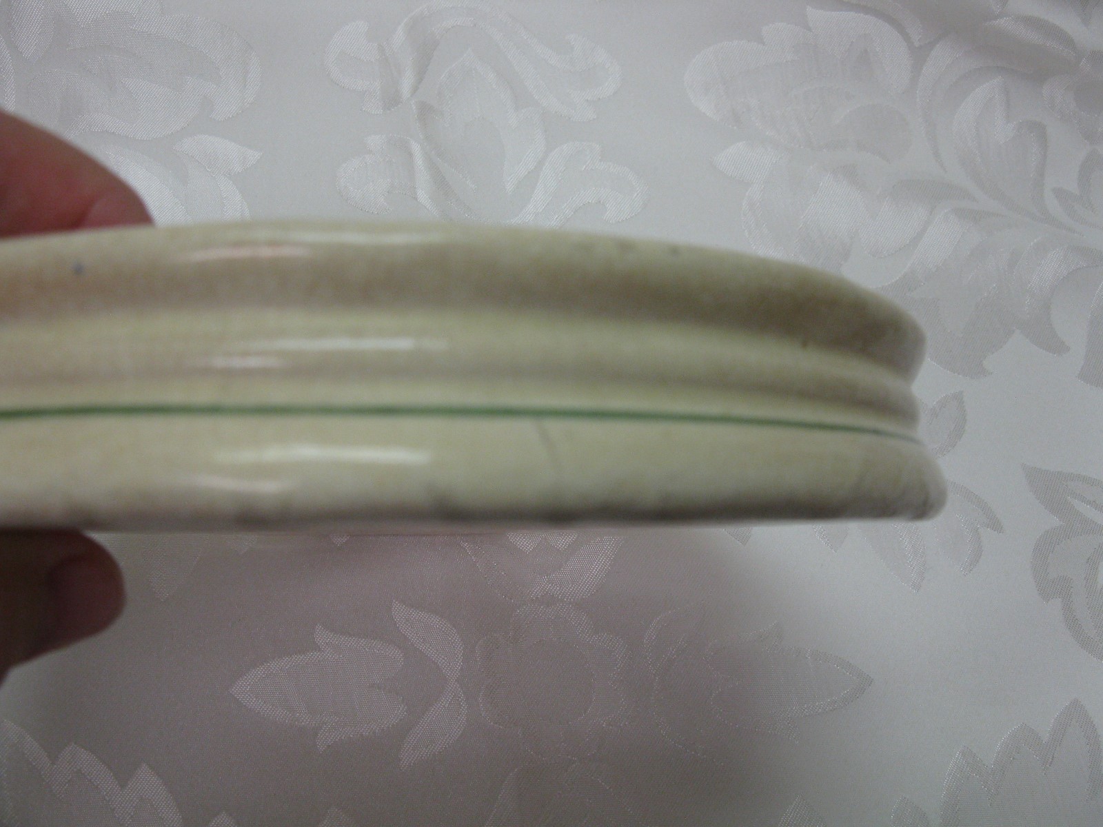 Vintage 1920s Roseville Pottery Baby Plate Nursery Rhyme Hickory Dickory Dock