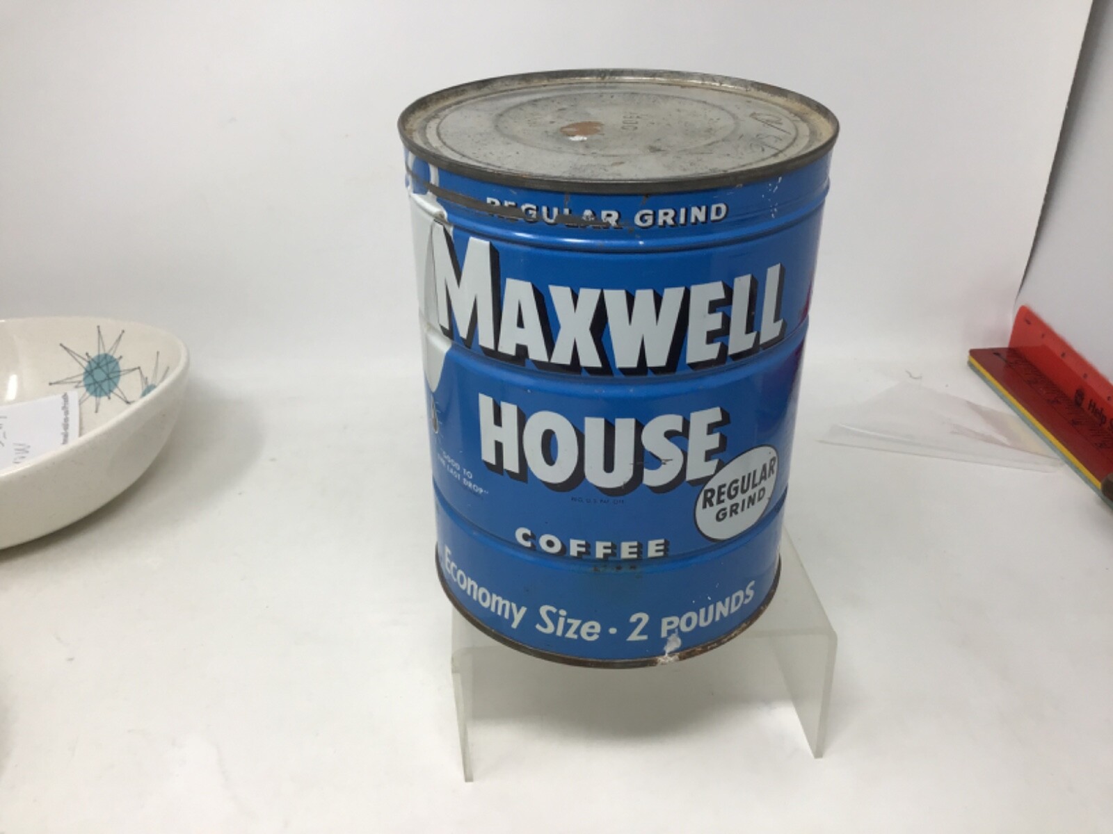 【ヴィンテージ】コーヒー缶 MAXWELL HOUSE COFFEE VINTAGE】 コーヒー缶 MAXWELL HOUSE coffee 店舗什器