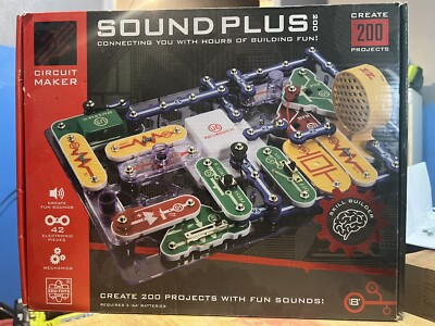 Circuit Maker Sound Plus 200 CM-200 Skill Builder STEM Electronic Mechanics