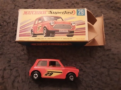 matchbox series no 29 racing mini 1970