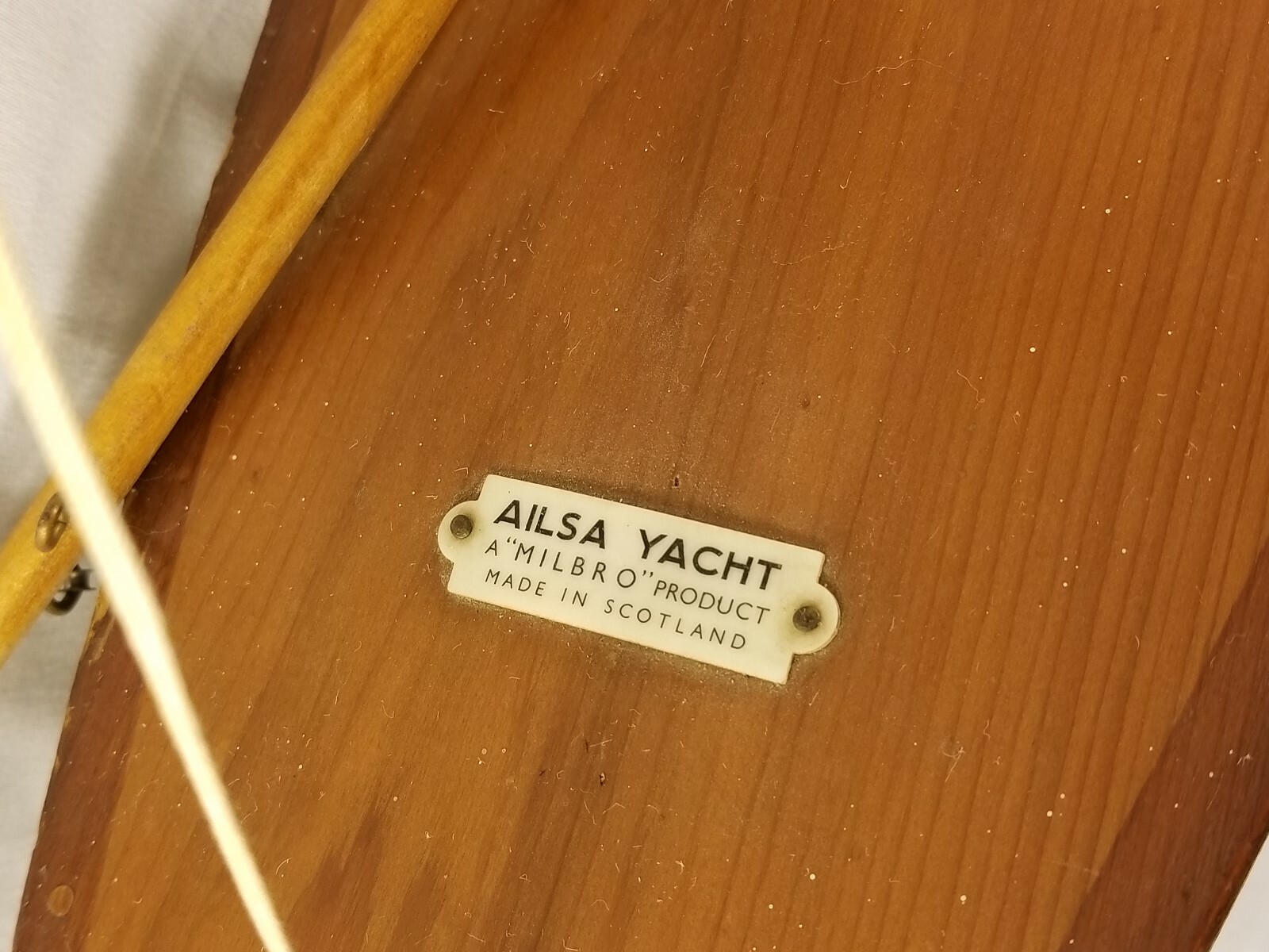 A Milbro Product Wood Boat Yacht Model