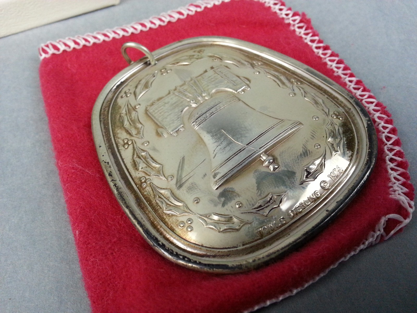 TOWLE STERLING SILVER 1976 LIBERTY BELL MEDALLION SIX GEESE-A-LAYING