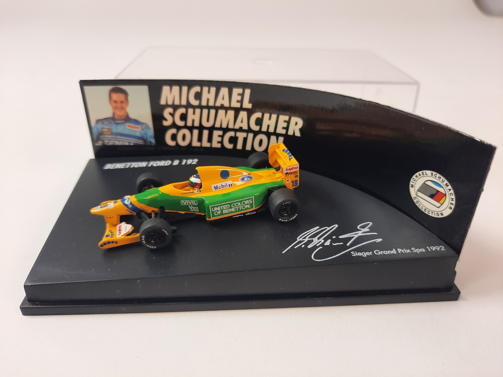ミニカー MINICHAMPS BENETTON B192 M.SCHUMACHER Benetton Ford B192 #19 Michael Schumacher 1st GP Victory Spa