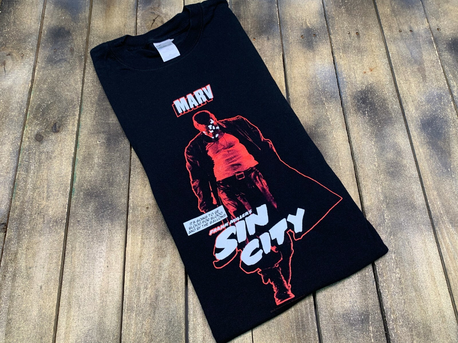 SIN CITY frank miller movie Tシャツ　XL XXL vtg 2005 SIN CITY movie t shirt * Frank Miller comic 2