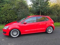 VOLKSWAGEN POLO 1.2 TSI BlueMotion SE - AUTOMATIC - 5 DOOR - 2012 - RED