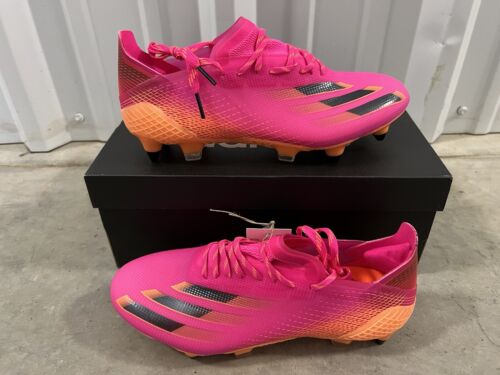 X GHOSTED SG FW6892 Pink Fusion Football Soccer Cleat Sz Metal | eBay