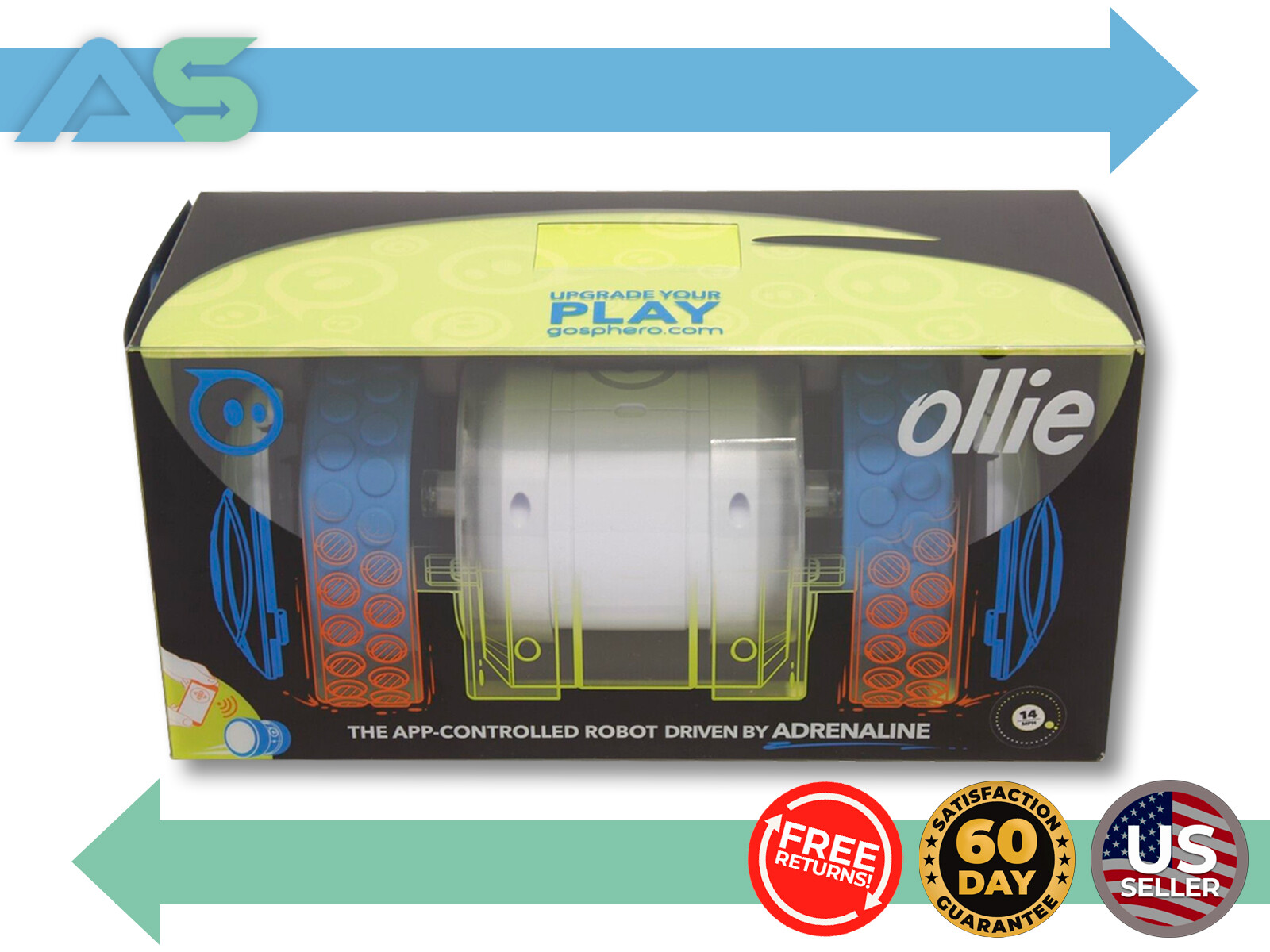Sphero Orbotix Ollie App-Controlled Robot Model 1B01