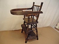 antique doll high chair