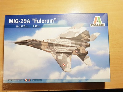 1377 Italeri 1:72 Scale Mig 29A Fulcrum