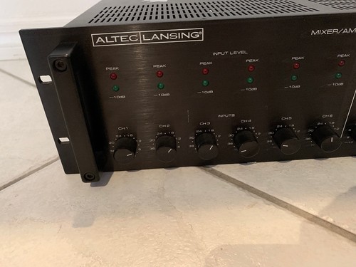 ALTEC LANSING 1707B PRE-AMP MIXER AMPLIFIER Model 1707B, Untested, Powers On